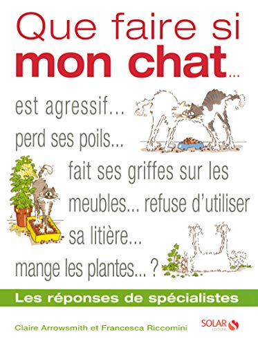 Que faire si mon chat : est agressif, perd ses poils, fait ses griffes sur les meubles, refuse d'uti