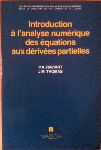 introduction à l'analyse numérique des équations aux dérivées partielles