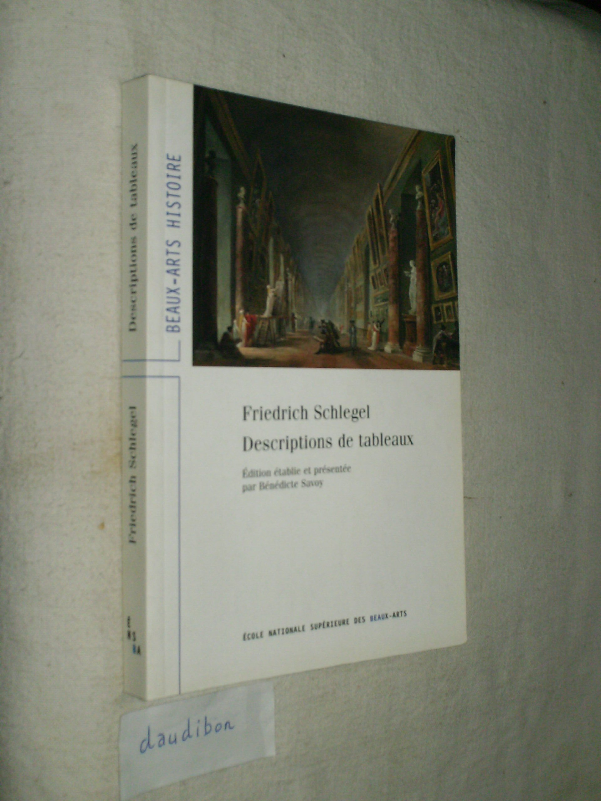 DESCRIPTIONS DE TABLEAUX