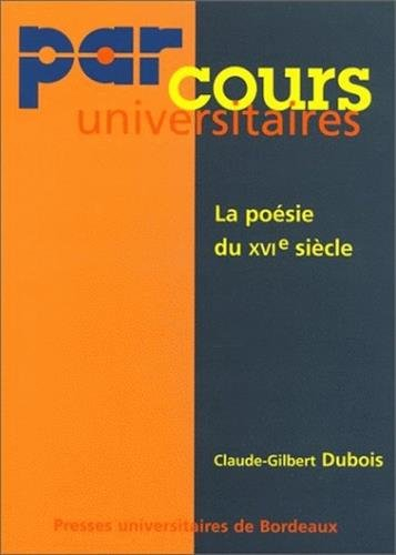 La poésie du XVIe siècle