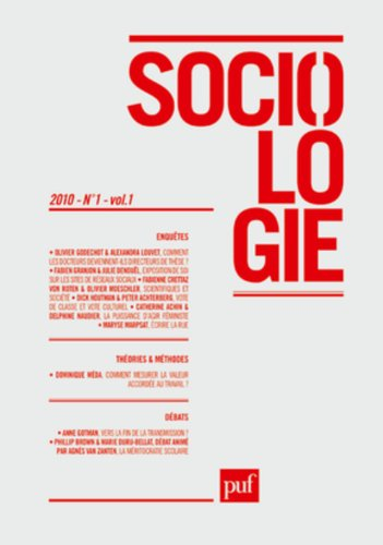 Sociologie, n° 1 (2010)