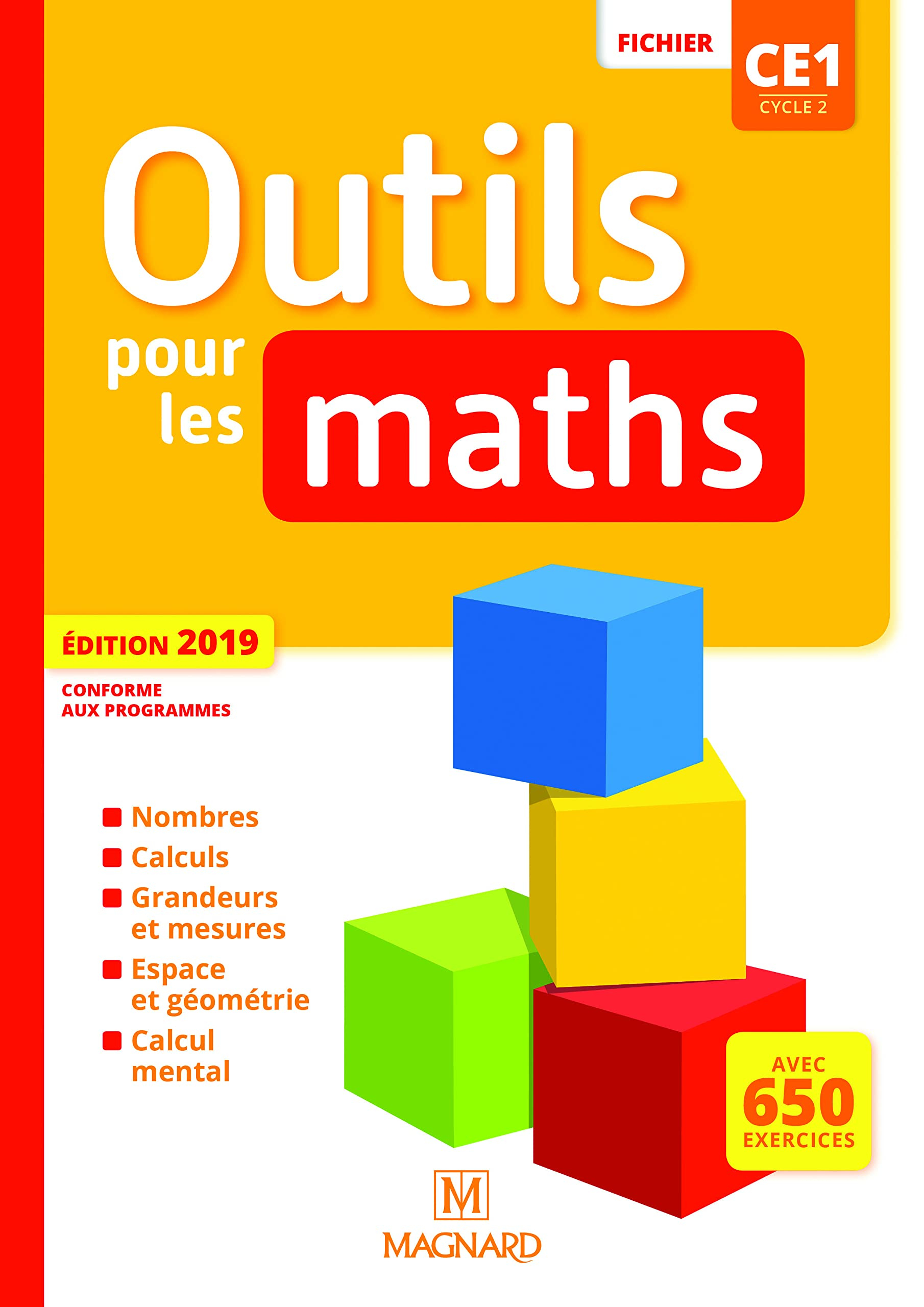 Outils pour les maths CE1, cycle 2 : fichier : conforme aux programmes