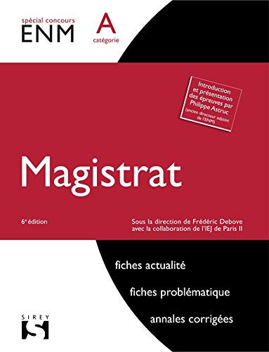 Magistrat : spécial concours ENM, catégorie A