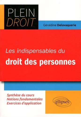 Les indispensables du droit des personnes