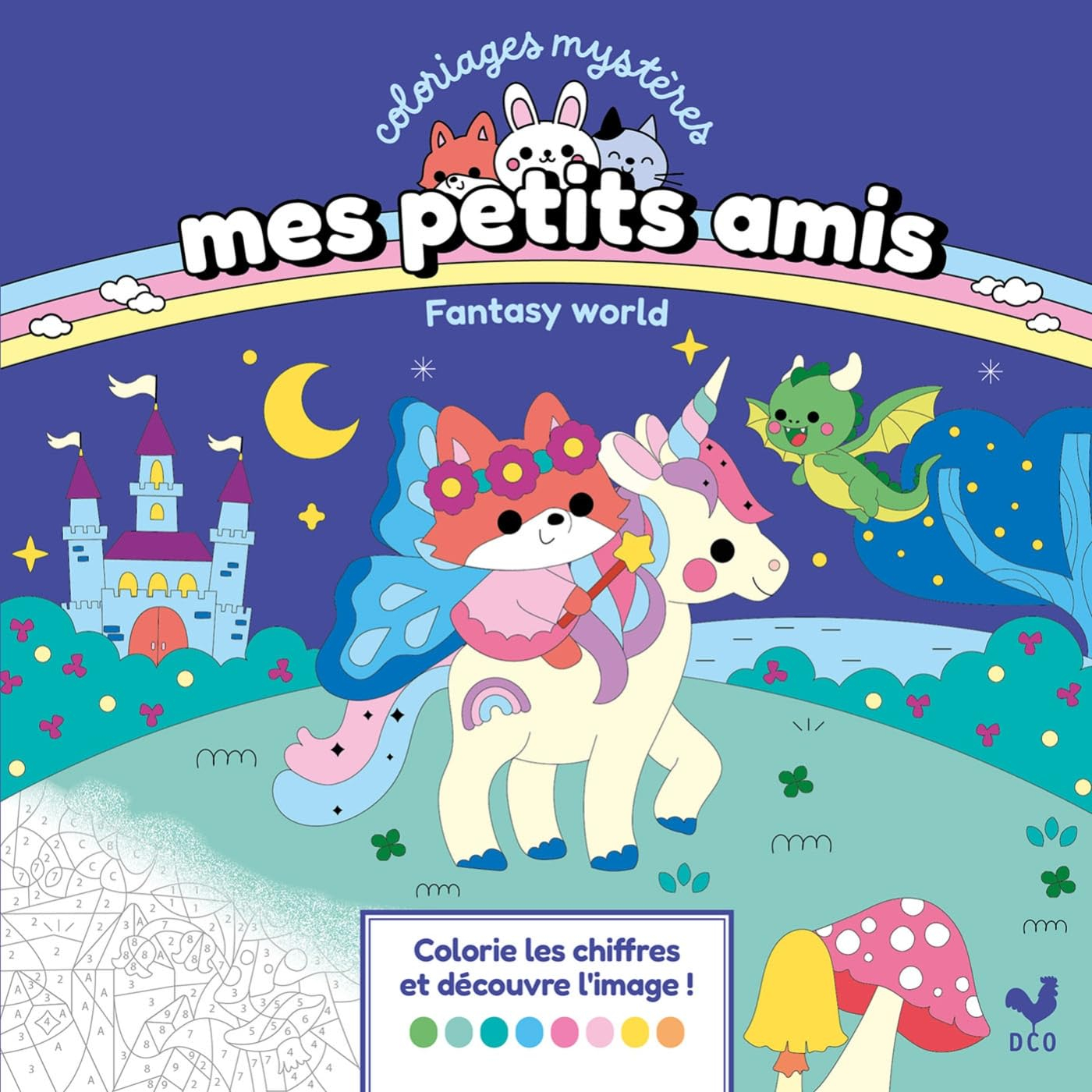 Mes petits amis : Coloriages mystères : Fantasy World