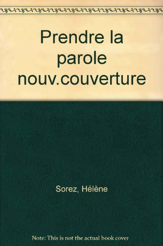 prendre la parole