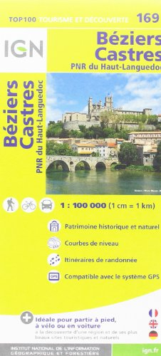 TOP100169 BEZIERS/CASTRES 1/100.000