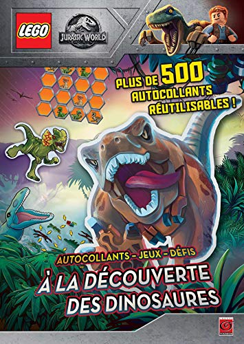 LEGO JURASSIC WORLD STICKERS A LA DECOUVERTE DES DINOSAURES