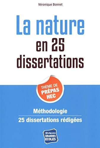 La nature en 25 dissertations : sujet des concours EC 2015
