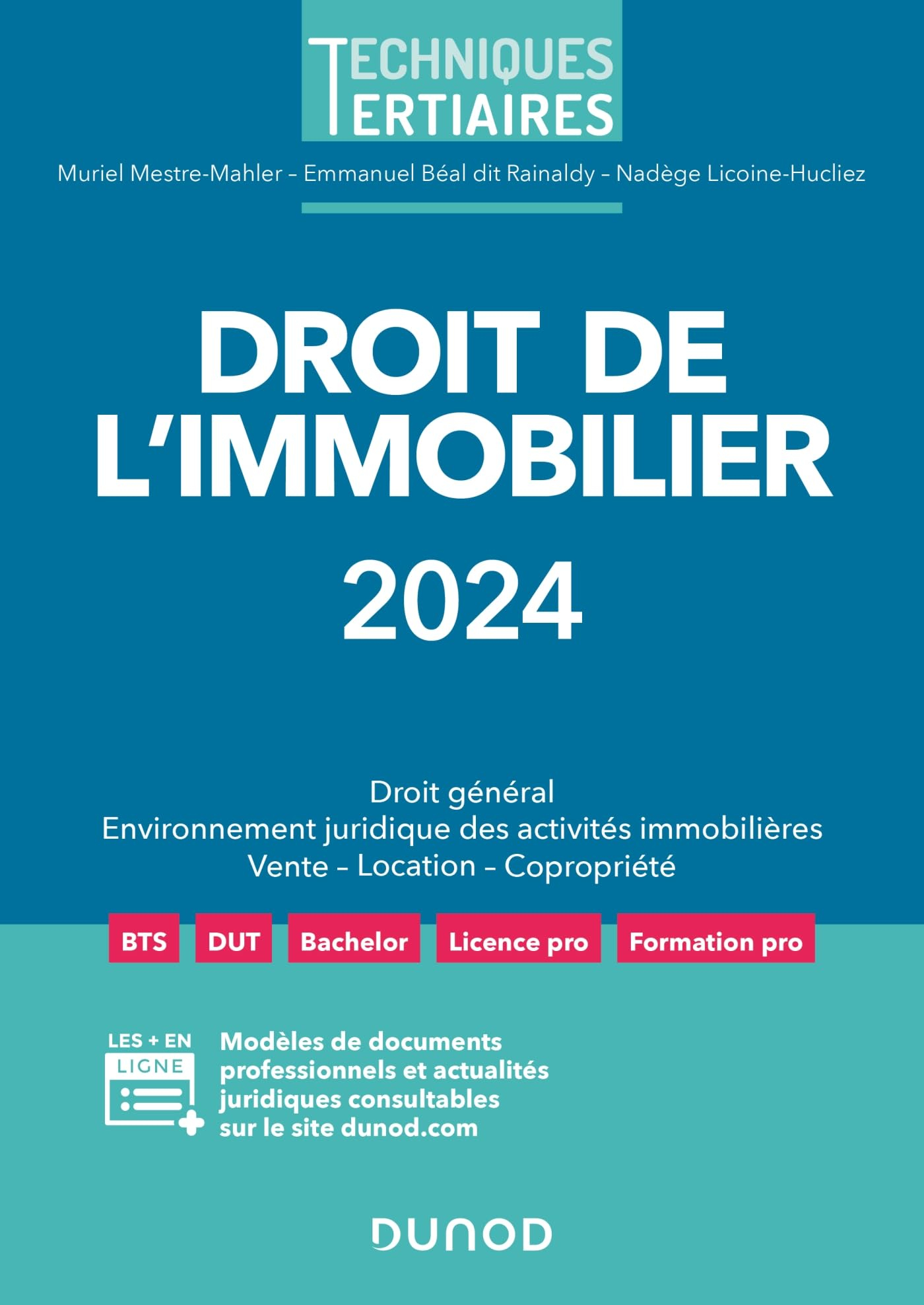 Droit de l'immobilier 2024 : droit général, environnement juridique des activités immobilières, vent