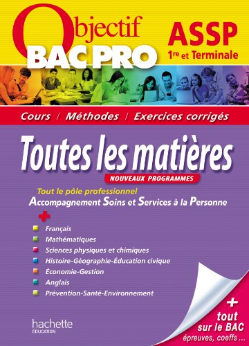 Toutes les matières, 1re et terminale ASSP