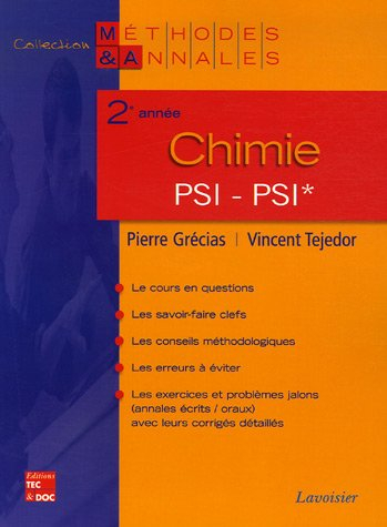 Chimie 2e année PSI PSI*