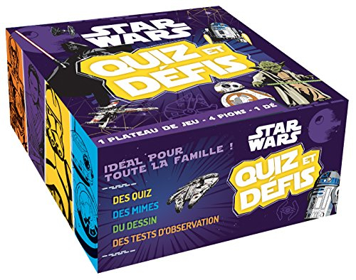 Star Wars : quiz et défis : 1 plateau de jeu, 4 pions, 1 dé