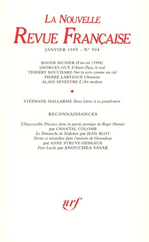 la n.r.f., numéro 504