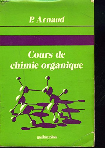 cours de chimie organique.