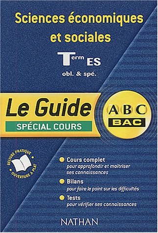Sciences économiques terminale ES : spécial cours