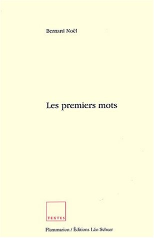 Les premiers mots