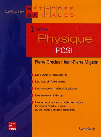 Physique, 1re année PCSI