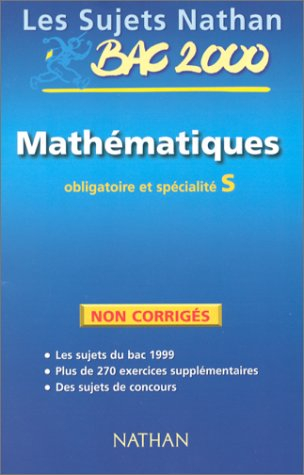 sujets non corrigés 99, mathématiques terminale s obl et spé