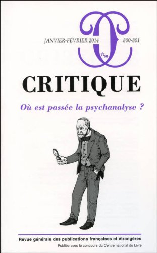 Critique, n° 800-801. Où est passée la psychanalyse ?