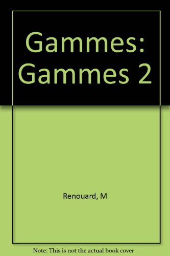 Gammes: français, langue étrangère. Exercices écrits auto-correctifs