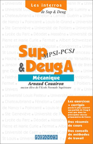 Sup et deug A, mécanique