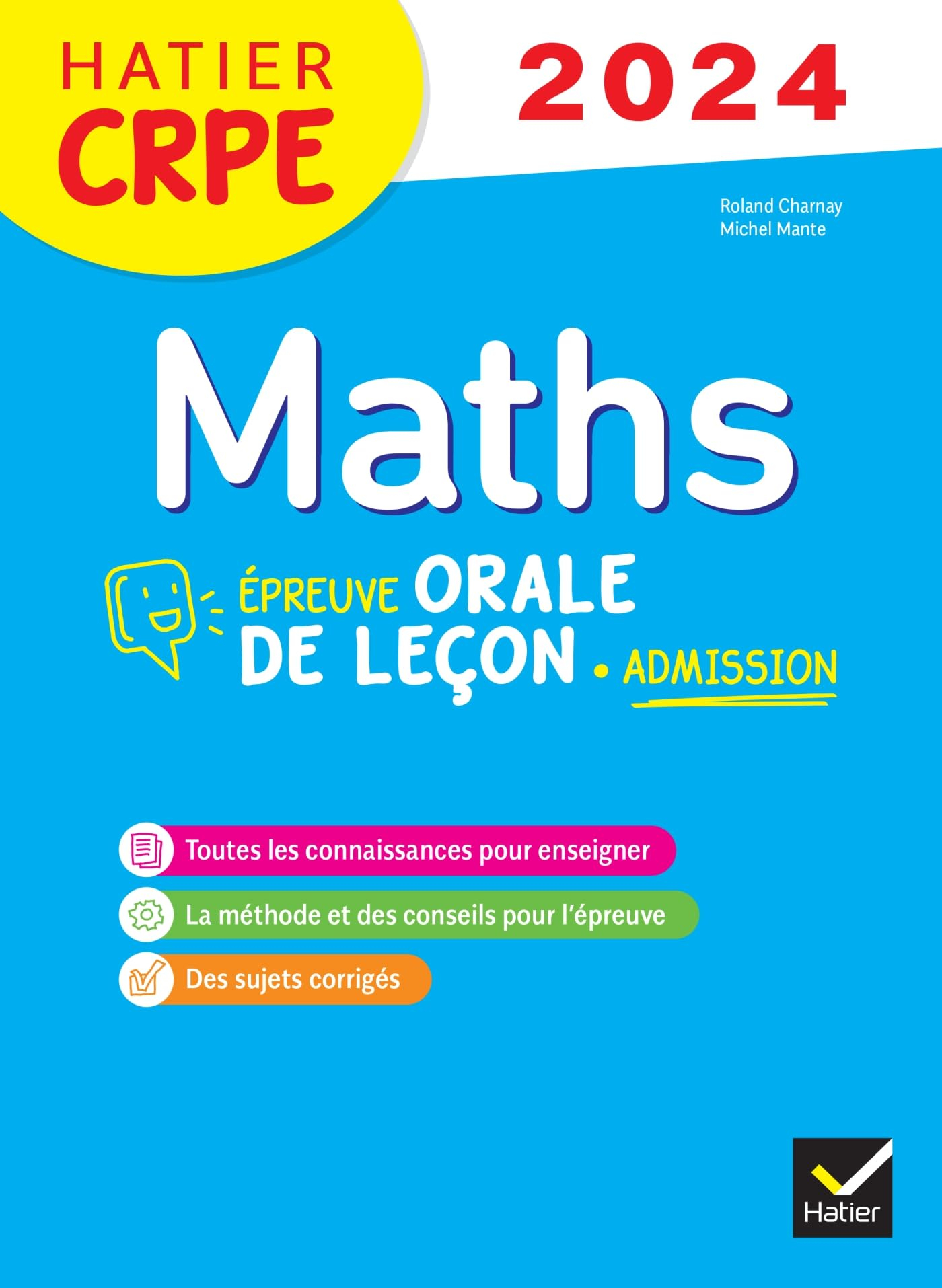 Maths : épreuve orale de leçon, admission : CRPE 2024
