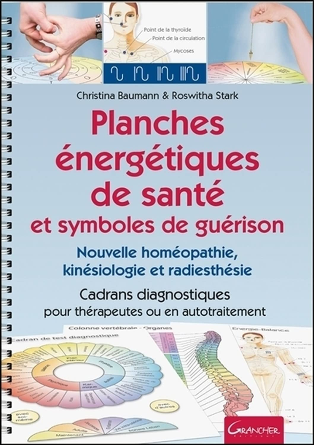 Planches énergétiques de santé et symboles de guérison : nouvelle homéopathie, kinésiologie et radie