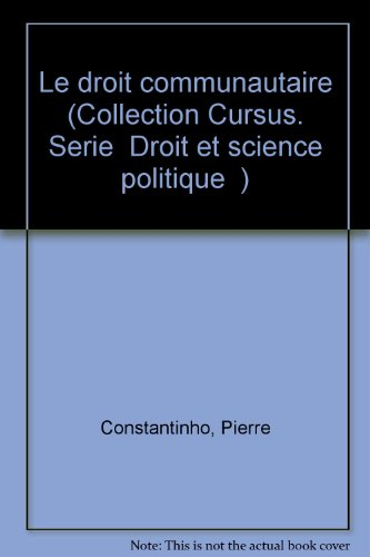 Le droit communautaire