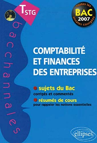 Comptabilité et finances des entreprises terminale STG
