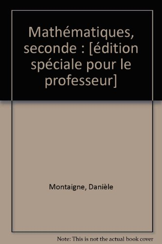 Mathématiques, 2e : manuel