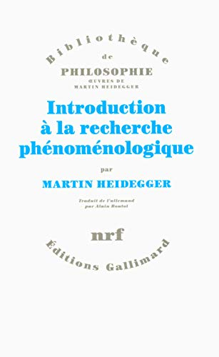 Introduction à la recherche phénoménologique