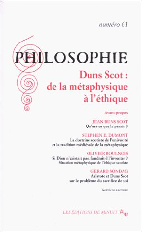 Philosophie, n° 61. Duns Scot : de la métaphysique à l'éthique