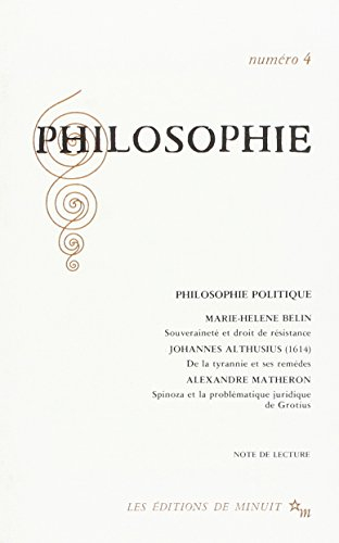 Philosophie, n° 4. La Philosophie politique à l'âge classique