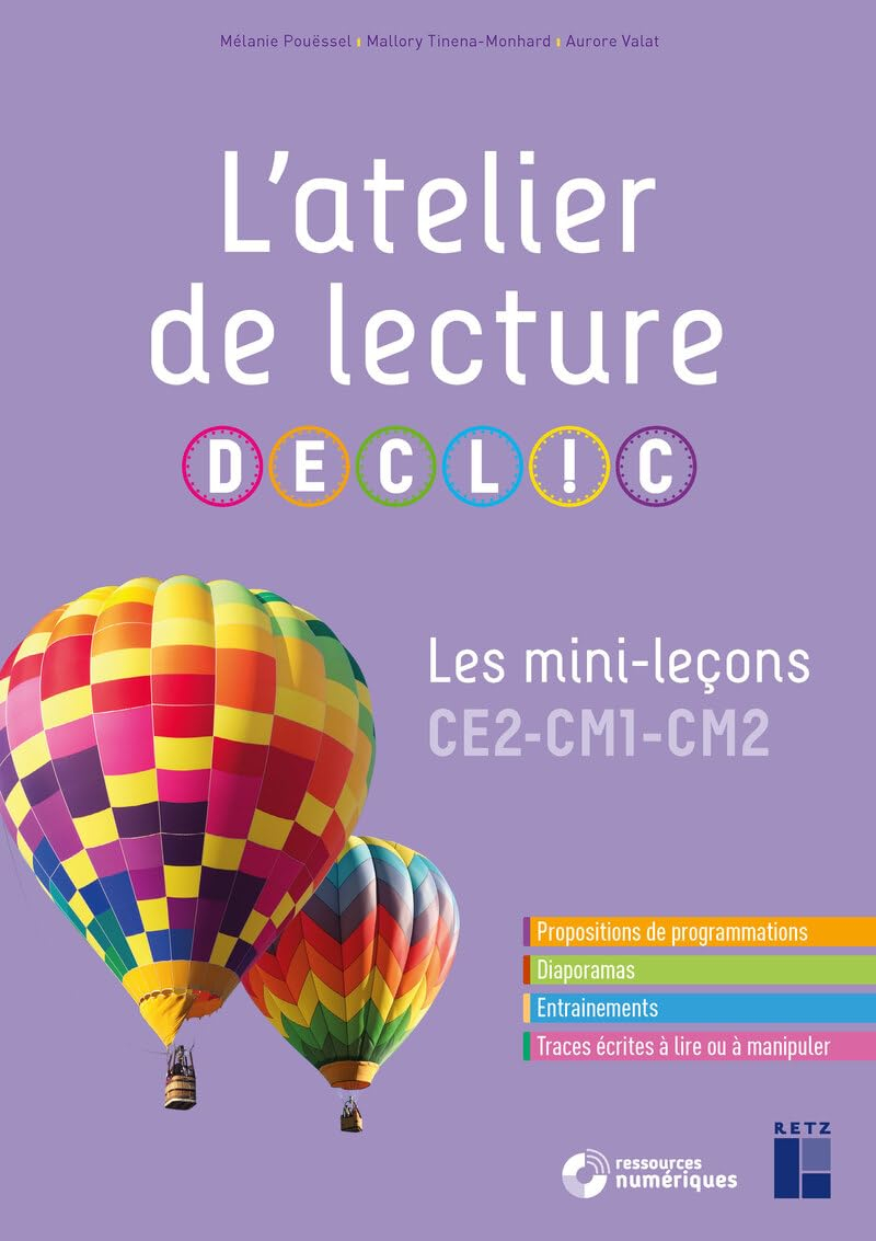 L'atelier de lecture Declic : les mini-leçons CE2, CM1, CM2 : propositions de programmations, diapor