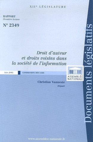 droit d'auteur et droits voisins dans la société de l'information
