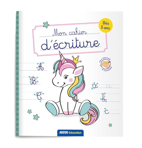 Mon cahier d'écriture : licornes : dès 5 ans