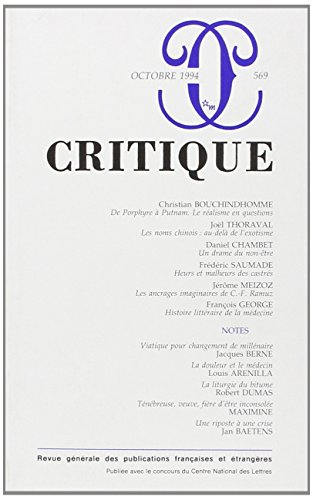 revue critique, numéro 569