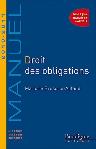 Droit des obligations : 2010-2011