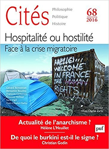 Cités, n° 68. Hospitalité ou hostilité : face à la crise migratoire