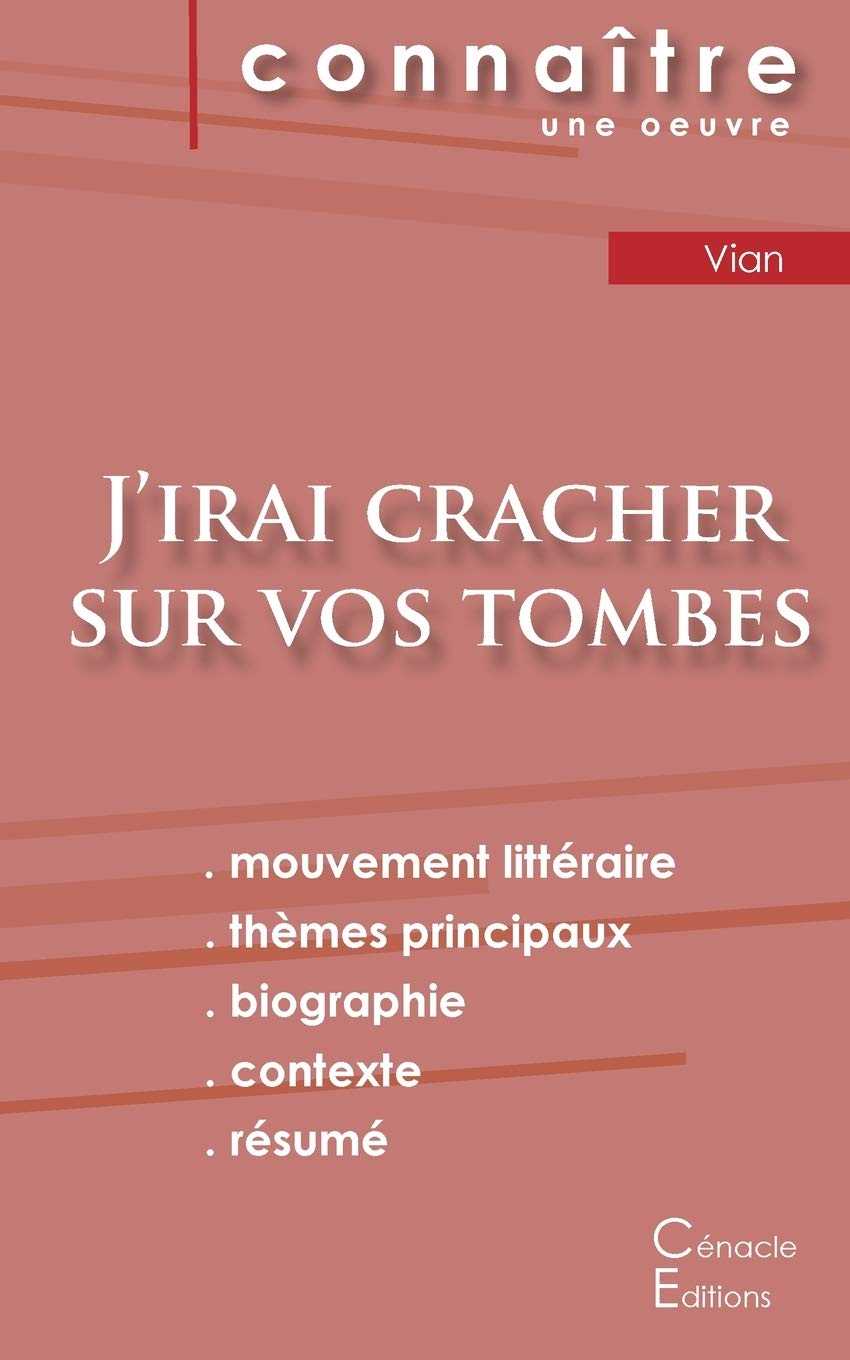 Fiche de lecture J'irai cracher sur vos tombes de Boris Vian (Analyse littéraire de référence et rés