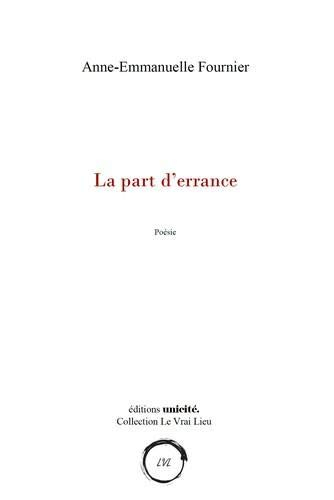 La part d'errance