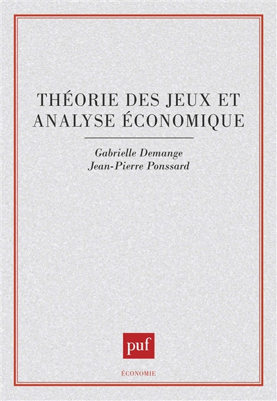 Théorie des jeux et analyse économique