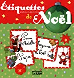 Etiquettes rouges pour les cadeaux du Père Noël