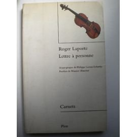 Lettre à personne