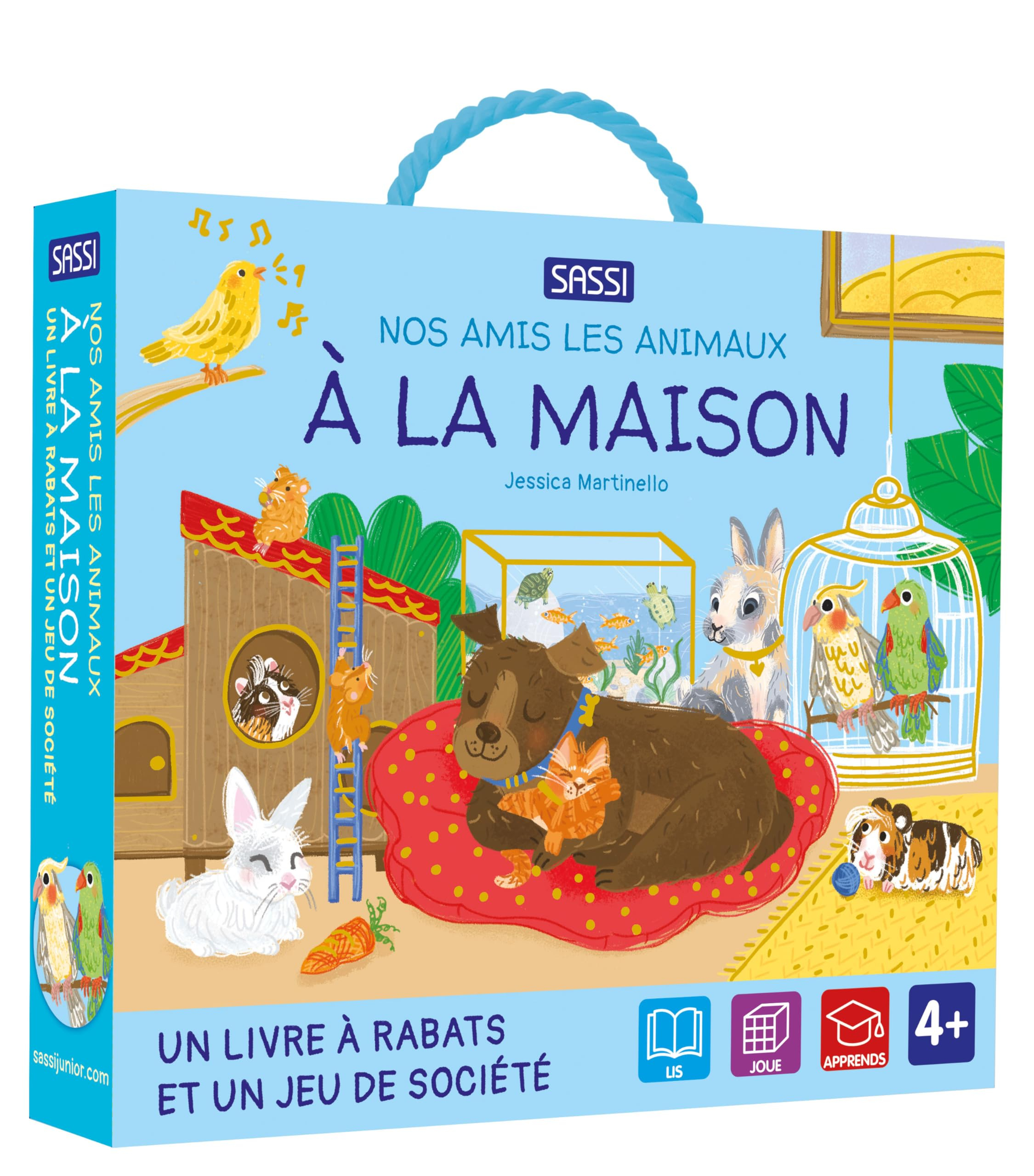 A la maison : un livre à rabats et un jeu de société : 4+