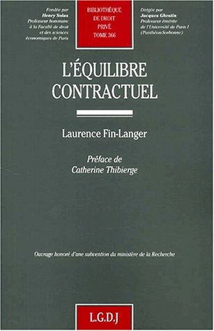 L'équilibre contractuel