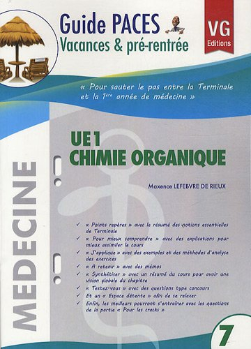 Chimie organique, UE1