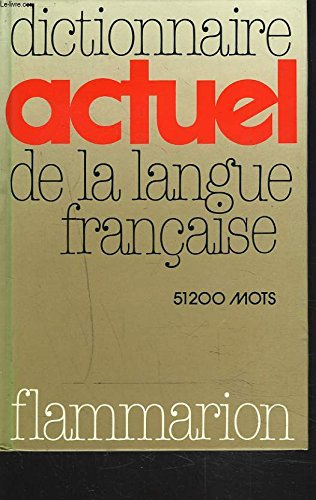 dictionnaire actuel de la langue française