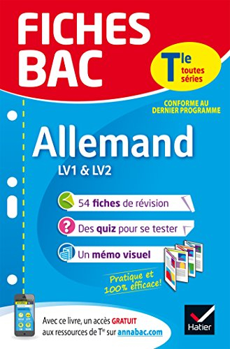 Allemand LV1 & LV2 terminale toutes séries : conforme au dernier programme